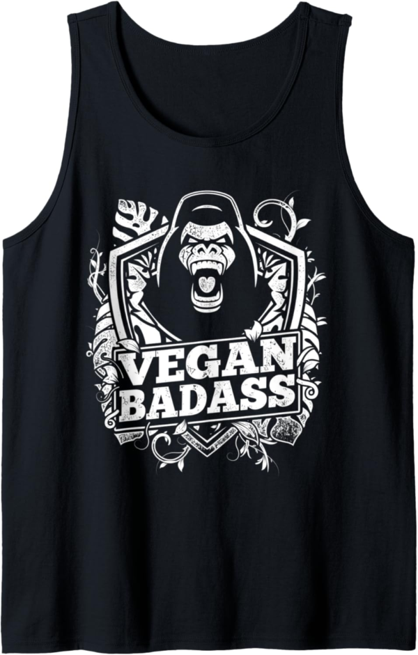Vegan BadAss Fitness Gorilla BodyBuilding Beast Tank Top - Image 2